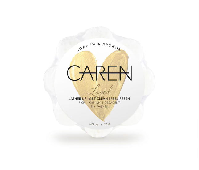 Caren Soap in a Flower shaped Sponge